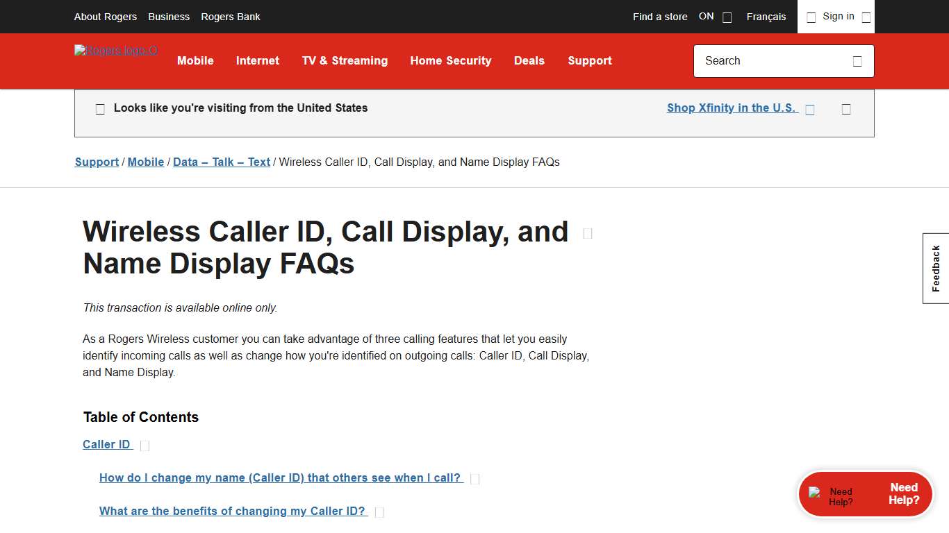 Wireless Caller ID, Call Display, and Name Display FAQs - Rogers